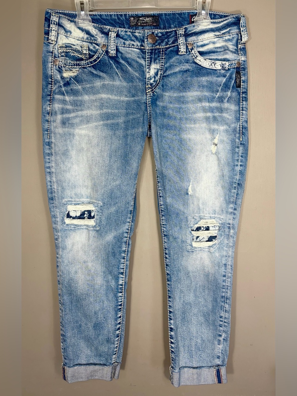 SILVER JEANS Aiko Mid Ankle Skinny